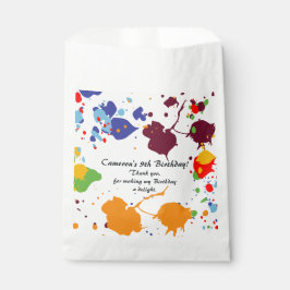 Schilderkleurig 9e verjaardag bedankzakje