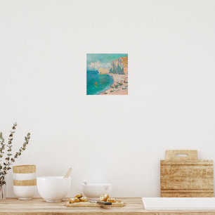 schilderkunst aan zee (strand esthetisch) poster