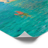  schilderkunst aan zee (strand esthetisch) poster (Hoek)
