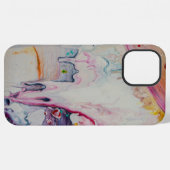 Schilderkunst Kunst Acryli Fluid-deco iPhone Hoesje (Achterkant horizontaal)