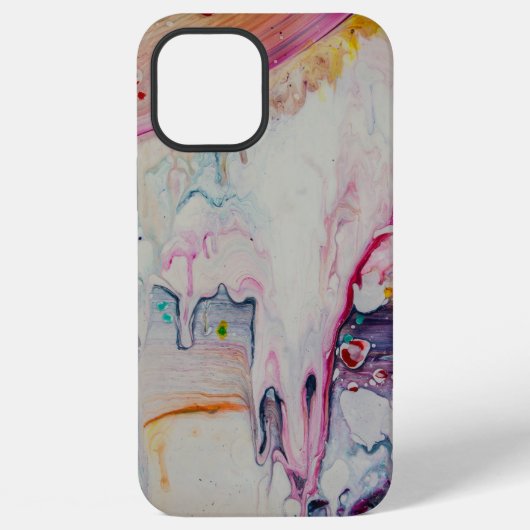 Schilderkunst Kunst Acryli Fluid-deco iPhone Hoesje (Achterkant)