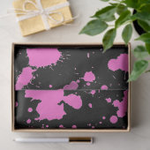 Schilderkunst met zwart en Fuschia Tissuepapier (Geschenk)