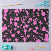 Schilderkunst met zwart en Fuschia Tissuepapier (Craft)