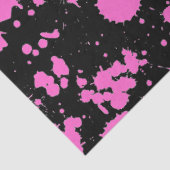 Schilderkunst met zwart en Fuschia Tissuepapier (Detail)