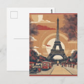  schilderkunst van Parijs Briefkaart (Voorkant / Achterkant)