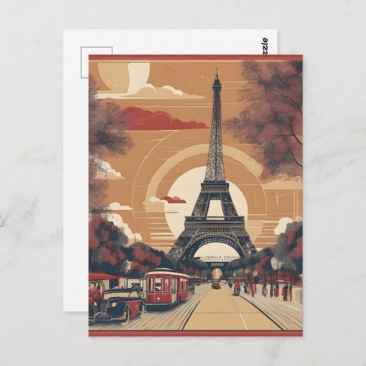schilderkunst van Parijs Briefkaart (Voorkant / Achterkant)