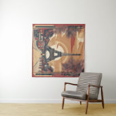 schilderkunst van Parijs Wandkleed (In Situ (horizontaal))