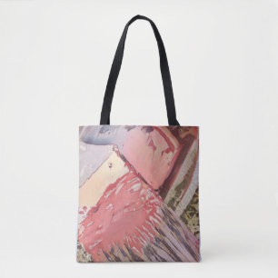 Schilderkwast schilderij hobby shows abstracte kun tote bag