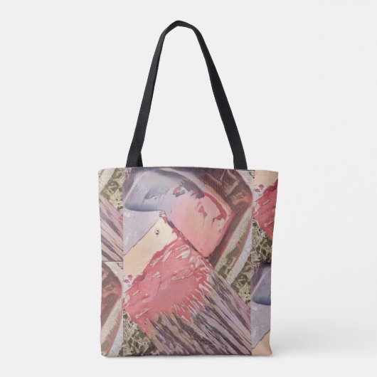 Schilderkwast schilderij hobby shows abstracte kun tote bag (Achterkant)