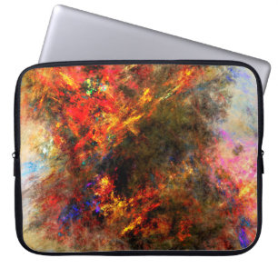 Schilderlijnfractale wiskunde canvas laptop sleeve