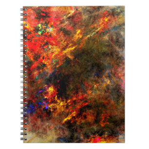 Schilderlijnfractale wiskunde canvas notitieboek