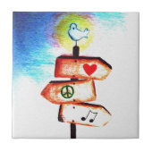 Schildermast Tegeltje (Voorkant)