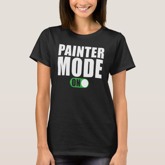 Schildermodus op schilder t-shirt (Voorkant)