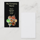 Schilderpalet met heldere kleuren en borstels visitekaartje (Voorkant / Achterkant)