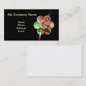 Schilderpalet met meerdere kleuren en penselen visitekaartje (Voorkant / Achterkant)