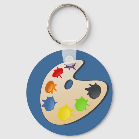 Schilderpalet Sleutelhanger (Voorkant)