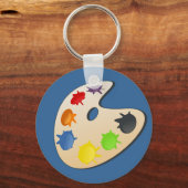 Schilderpalet Sleutelhanger (Voorkant)