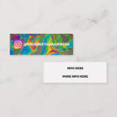 Schilderpatroon kleurdrager Waterverf kleurdraai Mini Visitekaartje (Voorkant / Achterkant)