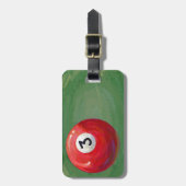 Schilderpatroon met 3 poolbalken bagagelabel (Voorkant verticaal)