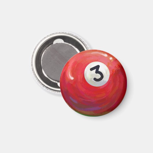 Schilderpatroon met 3 poolbalken magneet (Voorkant / Achterkant)
