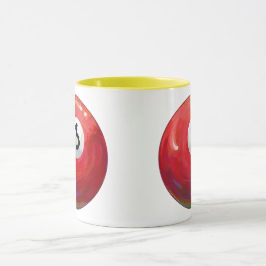 Schilderpatroon met 3 poolbalken mok (Midden)