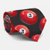 Schilderpatroon met 3 poolbalken stropdas (Opgerold)