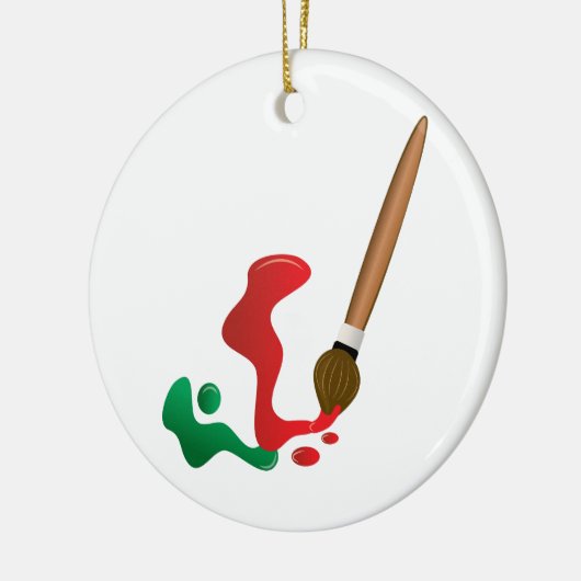 Schilderpenseel Keramisch Ornament (Links)