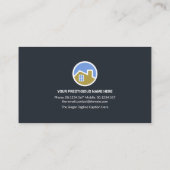 Schilderpenseel voor wandverf afschilderen visitekaartje (Achterkant)