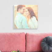 Schilderpenseelstreken Geschilderde bekledingsfoto Canvas Afdruk (Insitu (Woonkamer))