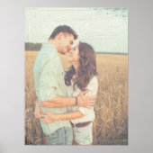 Schilderpenseelstreken Geschilderde bekledingsfoto Poster (Voorkant)