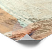 Schilderpenseelstreken Geschilderde bekledingsfoto Poster (Hoek)