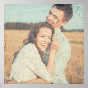 Schilderpenseelstreken Geschilderde bekledingsfoto Poster