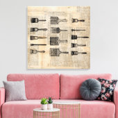  schilderpenselen Verfenseel Krantendruk Canvas Afdruk (Insitu (Woonkamer))