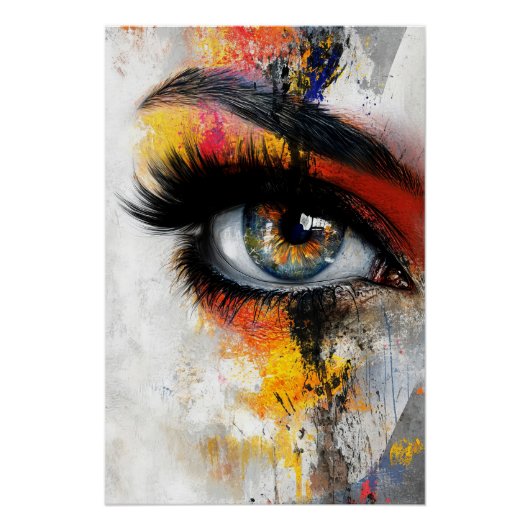 Schilderperceptie Glanzend Poster (Voorkant)