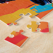 Schilderportret van een Tyrannosaurus rex | T-Rex Legpuzzel (Zijkant)