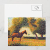 Schilderpuntillist voor paarden en karretjes briefkaart (Voorkant / Achterkant)