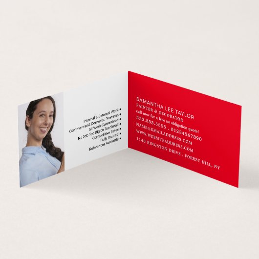 Schilderrol, Schilder & Decorator Foto Visitekaartje (Binnen)