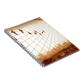 Schilders Brooklyn Bridge in vintage stijl Notitieboek (Rechterzijde)