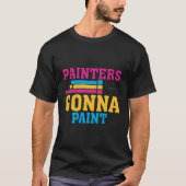 Schilders gaan schilderen Pun Painter T-shirt (Voorkant)