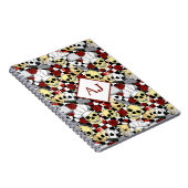 Schilders met Petten rode rozen roze roestrok Notitieboek (Rechterzijde)