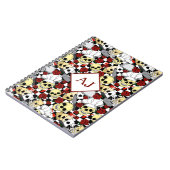 Schilders met Petten rode rozen roze roestrok Notitieboek (Linkerzijde)