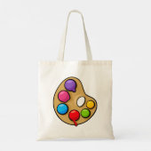 Schilders palet tote bag (Achterkant)