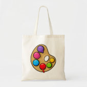 Schilders palet tote bag (Voorkant)