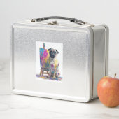 Schilders Pug � Abstracte Kunst Hond (In situ)