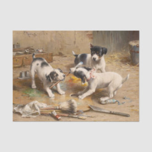Schilders ruzie van Carl Reichert Tissuepapier