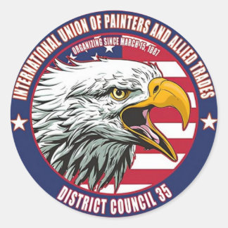 Schilders Union District 35 Eagle Logo Ronde Sticker