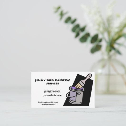 schildersbedrijf visitekaartje (Staand voorkant)