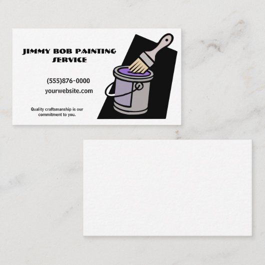 schildersbedrijf visitekaartje (Voorkant / Achterkant)