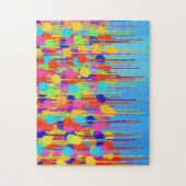 Schilderschijven op schaduwen van blauw Abstract Legpuzzel (Verticaal)