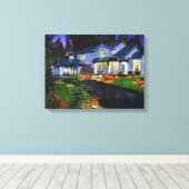 Schilderschilderingen in een prachtig huis canvas afdruk (Insitu (Houten vloer))